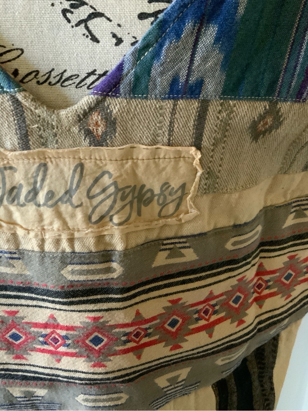 Boho Patchwork Sleeveless Vest - Multicolor - Picture 4 of 8